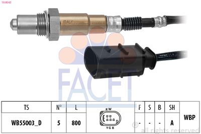 Lambda Sensor FACET 10.8543