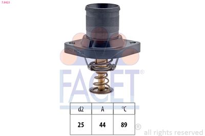 Thermostat, coolant FACET 7.8423