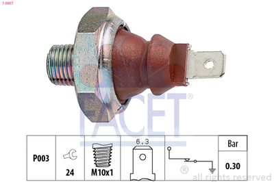 Oil Pressure Switch FACET 7.0007