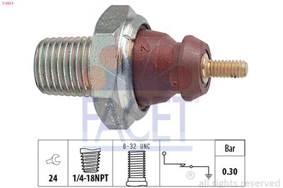 Oil Pressure Switch FACET 7.0011