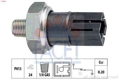 Oil Pressure Switch FACET 7.0042