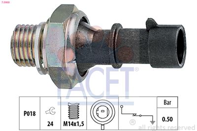 Oil Pressure Switch FACET 7.0069