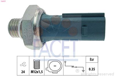 Oil Pressure Switch FACET 7.0177