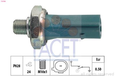 Oil Pressure Switch FACET 7.0196