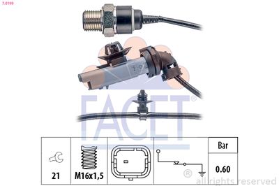 Oil Pressure Switch FACET 7.0199