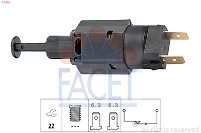 Stop Light Switch FACET 7.1050