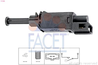 Switch, clutch control (cruise control) FACET 7.1143