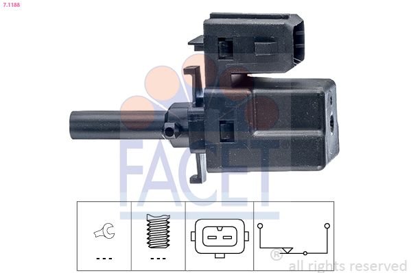 FACET 7.1188 Switch, clutch control (cruise control)