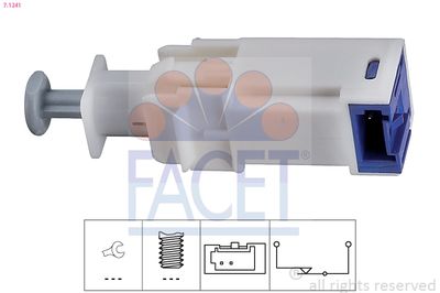 Switch, clutch control (cruise control) FACET 7.1241