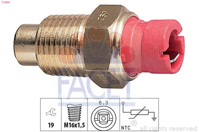 Sensor, coolant temperature FACET 7.3000