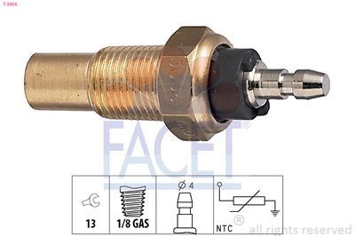 Sensor, coolant temperature FACET 7.3056