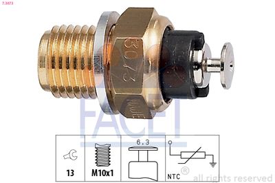 Sensor, oil temperature FACET 7.3073