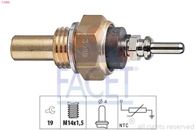 Sensor, coolant temperature FACET 7.3088