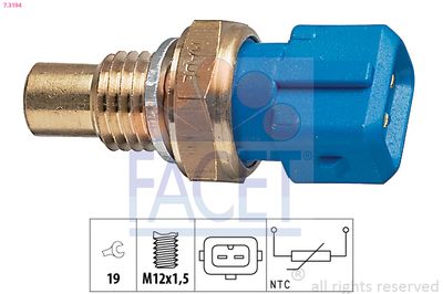 Sensor, coolant temperature FACET 7.3194