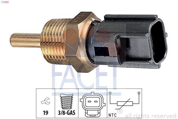 FACET 7.3230 Sensor, coolant temperature