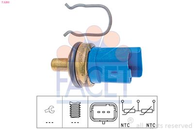 Sensor, coolant temperature FACET 7.3293