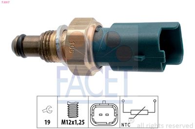 Sensor, coolant temperature FACET 7.3317