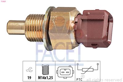 Sensor, coolant temperature FACET 7.3321