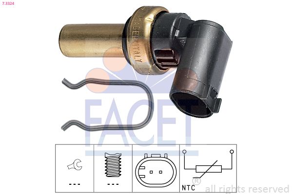 FACET 7.3324 Sensor, coolant temperature