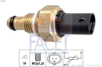 Sensor, fuel temperature FACET 7.3338