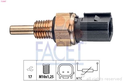 Sensor, coolant temperature FACET 7.3347