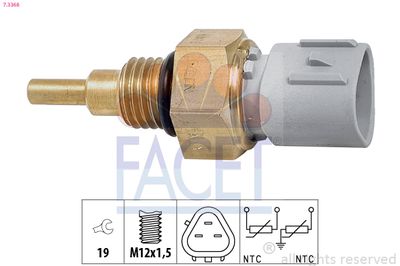 Sensor, coolant temperature FACET 7.3368