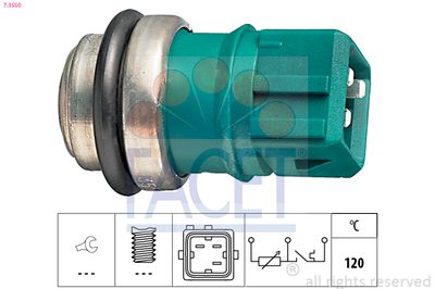 Sensor, coolant temperature FACET 7.3550