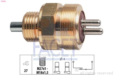 Switch, reverse light FACET 7.6102