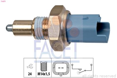 Switch, reverse light FACET 7.6271