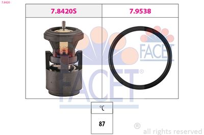 Thermostat, coolant FACET 7.8420