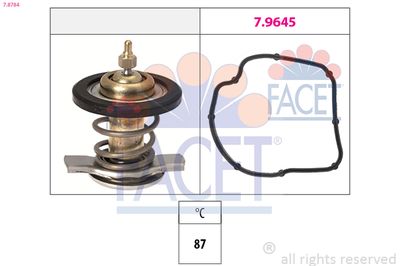 Thermostat, coolant FACET 7.8784