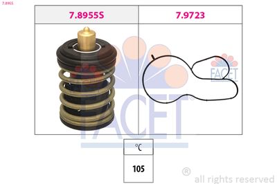 Thermostat, coolant FACET 7.8955