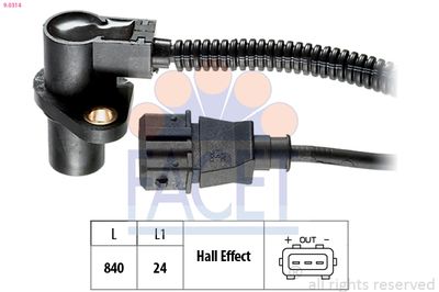 Sensor, crankshaft pulse FACET 9.0314