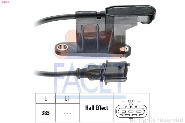 FACET 9.0316 Sensor, RPM