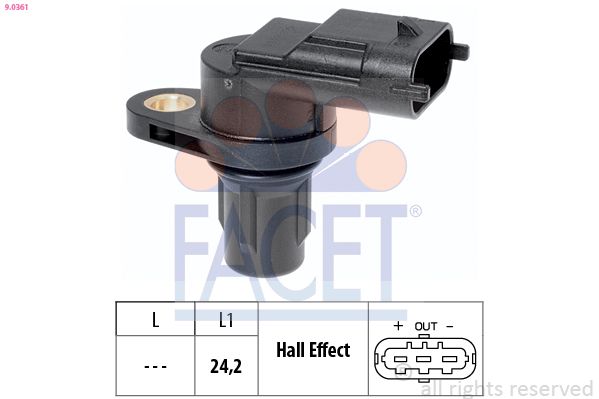 FACET 9.0361 Sensor, RPM