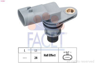 Sensor, crankshaft pulse FACET 9.0380