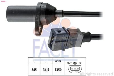 Sensor, crankshaft pulse FACET 9.0381