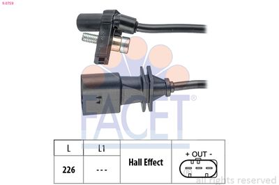 Sensor, crankshaft pulse FACET 9.0759