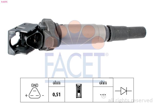 FACET 9.6375 Ignition Coil