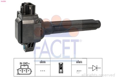 Ignition Coil FACET 9.6539