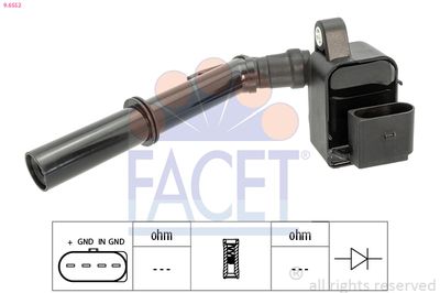 Ignition Coil FACET 9.6552