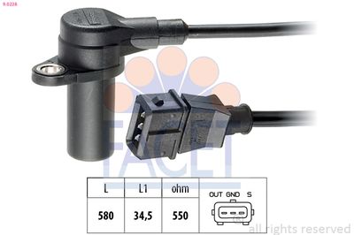 Sensor, crankshaft pulse FACET 9.0238