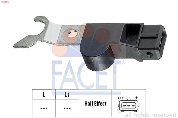 FACET 9.0313 Sensor, camshaft position