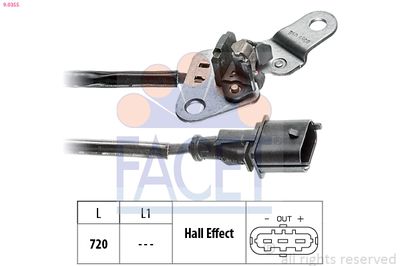 Sensor, camshaft position FACET 9.0355