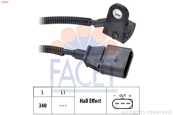 FACET 9.0423 Sensor, camshaft position