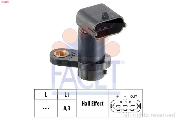 FACET 9.0449 Sensor, RPM