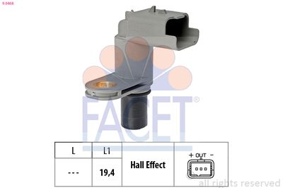 Sensor, camshaft position FACET 9.0468