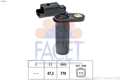 Sensor, crankshaft pulse FACET 9.0538