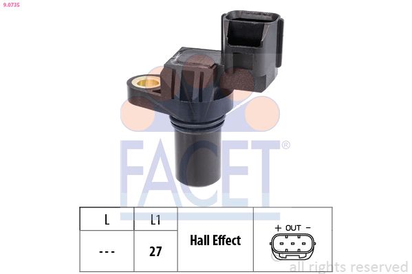 FACET 9.0735 RPM Sensor, automatic transmission