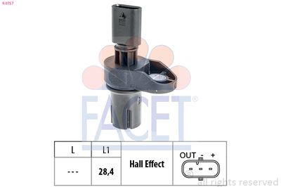 Sensor, camshaft position FACET 9.0757